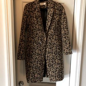 Leopard print coat